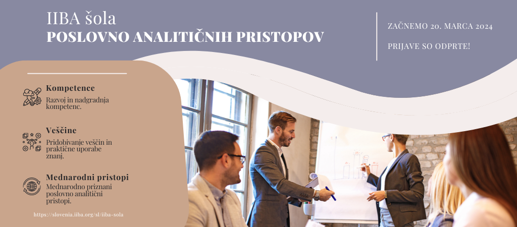 IIBA Šola poslovno analitičnih pristopov
